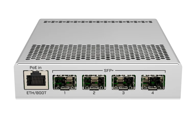 SWITCH MIKROTIK CSR305-1G-4S+IN 4 PUERTOS SFP+ CON 1 PUERTO GIGA ARRANQUE DUAL
