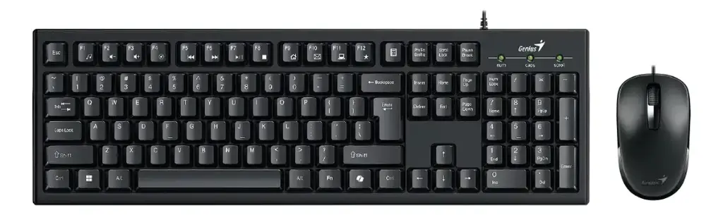 COMBO TECLADO Y MOUSE GENIUS KM-100SE SP USB NEGRO