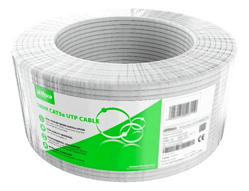 BOBINA CABLE UTP 100M CAT 5E INTERIOR DAHUA CCA DH-PFM922I-5EUN-C-100