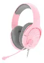 AUDIFONO CON MICROFONO GAMING FANTECH TRINITY MH88 WH 3.5MM MULTIPLATAFORMA ROSADO