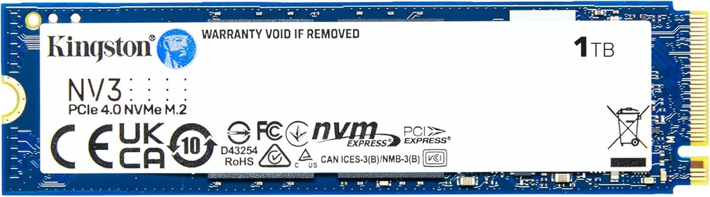 UNIDAD SSD M.2 1TB KINGSTON PCIE GEN4 SNV3S/1000G