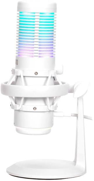 MICROFONO STREAMING MARVO MIC-07 WH BLAST 60 USB CANCELACION DE RUIDO BLANCO