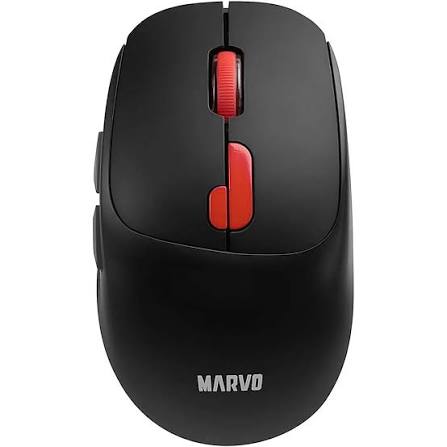 MOUSE MARVO M809W BK INALAMBRICO RECARGABLE NEGRO