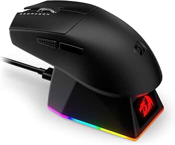 MOUSE GAMER REDRAGON KING ULTRA M999 45000 DPI TRI-MODO INALAMBRICO / BT/ CABLE NEGRO