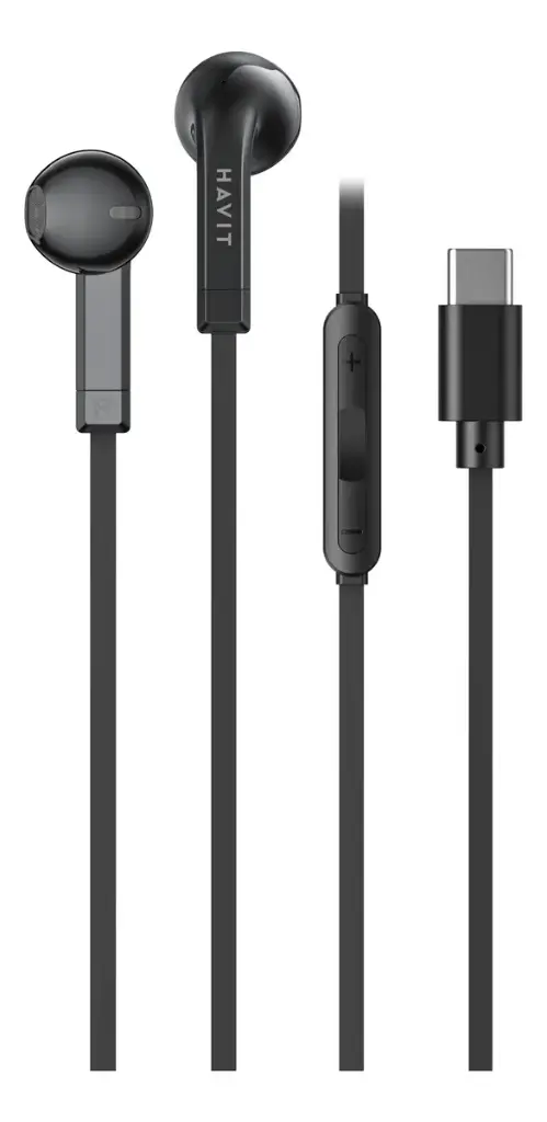 AUDIFONO MANOS LIBRES EARPHONE HAVIT E336C USB-C NEGRO
