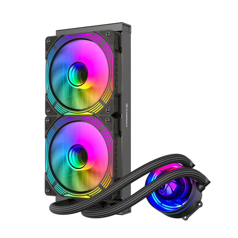REFRIGERACION LIQUIDA GAMEMAX ICEBURG 240 INFINITY BK TDP 250W NEGRO ARGB