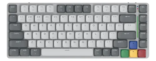 TECLADO MAGNETICO FANTECH ATOM HE68 PRO MK922 INGLES 75%  INALAMBRICO BEIGE SW-ESMERALDA  (copia)