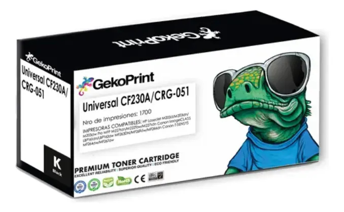 TONER GEKOPRINT CF230A/051 COMPATIBLE HP CANON BLACK