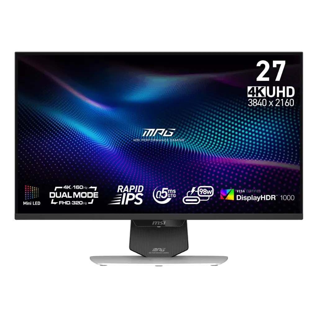 MONITOR MSI 27" MPG GAMING 274QPF RAPID IPS PLANO 300HZ 4K 1MS 9S6-3CF09H-005 NEGRO 