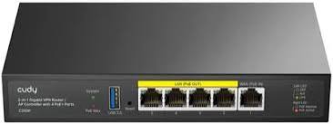 ROUTER VPN CUDY C200P GIGABIT 2 EN 1CONTROLADOR DE PUNTO DE ACCESO CON 4 PUERTOS POE+