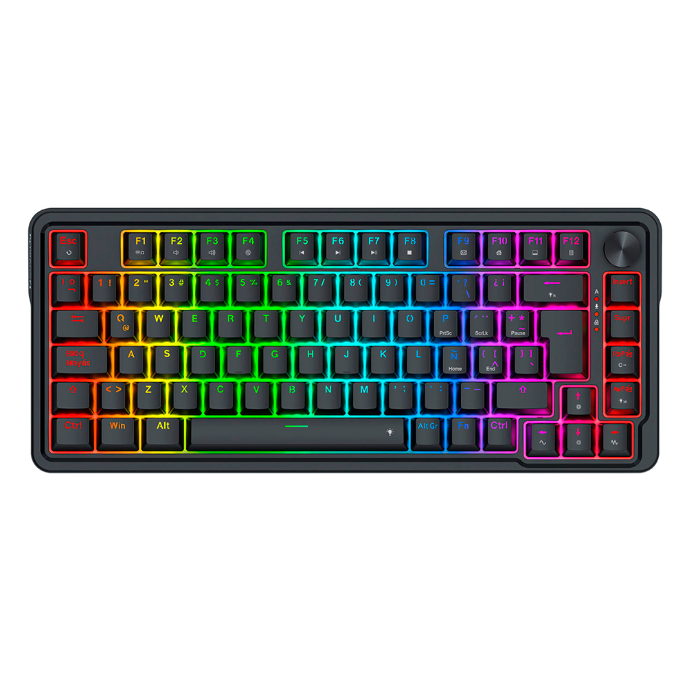 TECLADO MAGNETICO REDRAGON UCAL PRO K673RGB-M SP 75% USB NEGRO