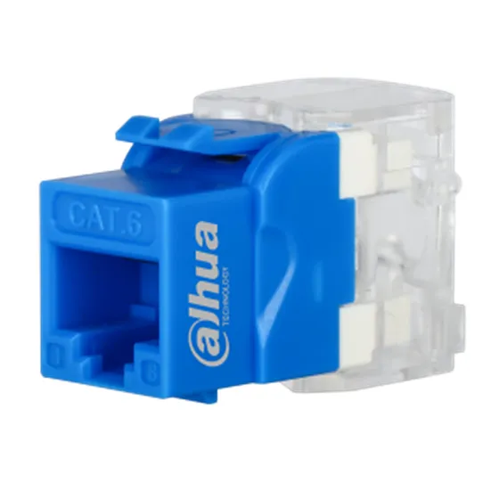 KEYSTONE JACK CAT 6 DAHUA AZUL 180° DH-PFM3970-6U-BLUE