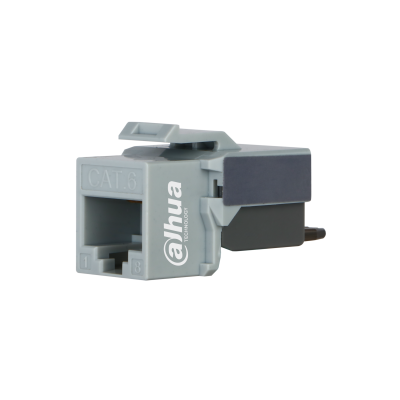 KEYSTONE JACK CAT 6 DAHUA GRIS 90° DH-PFM3970-6U-1-GRAY