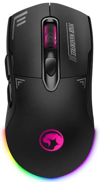 MOUSE GAMER MARVO M803W V2 BK DUKE 20 4800 DPI INALAMBRICO MODO DUAL RECARGABLE NEGRO