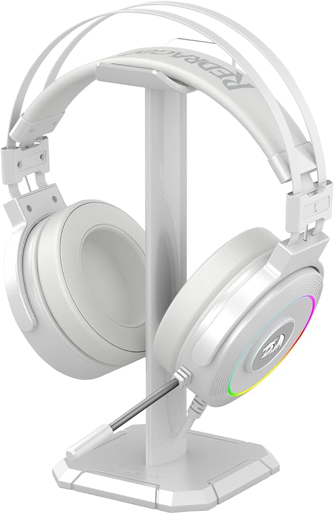 AUDIFONO CON MICROFONO GAMING REDRAGON LAMIA 2  H320W-RGB USB 7.1 CON BASE BLANCO