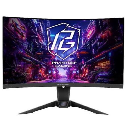 MONITOR ASROCK 27" PHANTOM GAMING VA CURVO 180HZ 1MS 2K 1440P S-RGB MO-PG27QRT1B NEGRO 
