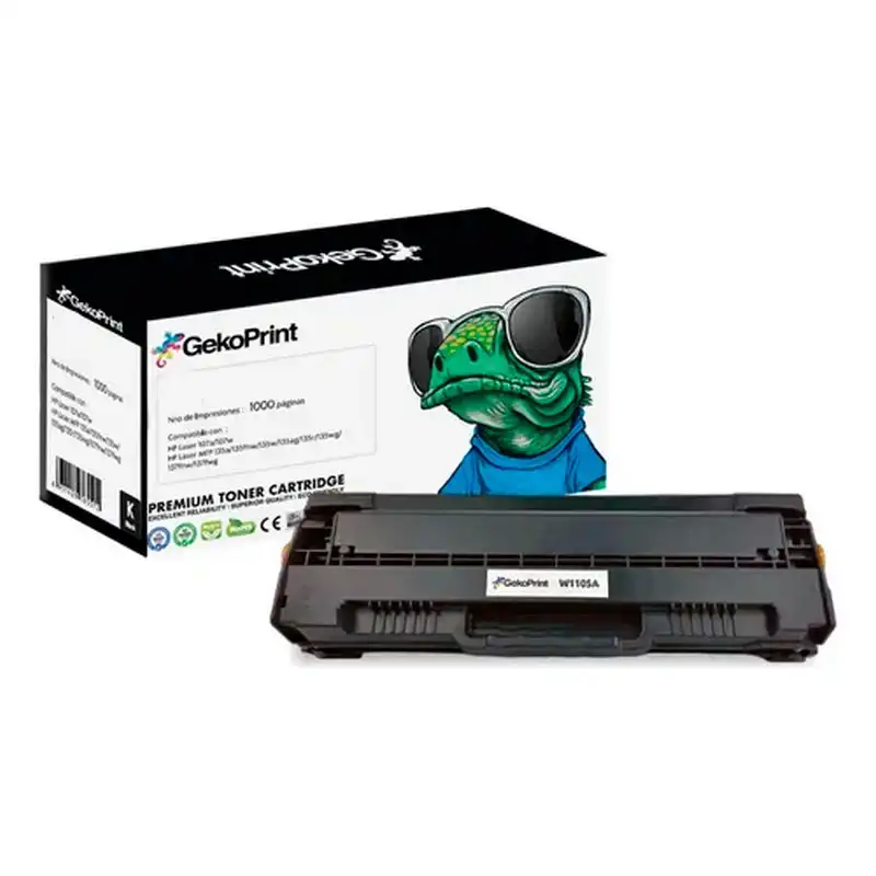TONER GEKOPRINT W1105X / 105X CON CHIP COMPATIBLE CON HP BLACK 