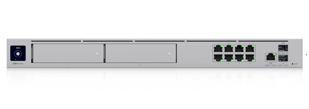 ROUTER UBIQUITI UDM-PRO UNIFI DREAM MACHINE PRO 1 WAN GIGABIT 1 PUERTO WAN 10G SFP+ 8 PUERTOS LAN GIGABIT BAHIA DE HDD 