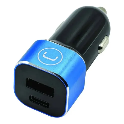 CARGADOR PARA CARRO UNNO PW5021BK FAST DUAL USB 3.4A NEGRO 