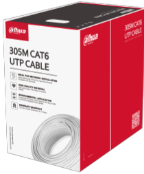 BOBINA CABLE UTP CAT 6 305M INTERIOR DAHUA 100% DH-PFM920I-6UN-CN