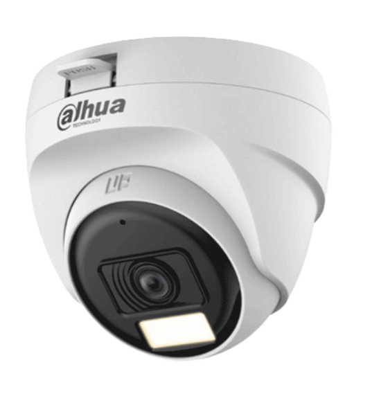 CAMARA DAHUA 2MP ANALOGA DOMO 2.8 DH-HAC-T1A21N-U-IL-A AUDIO DUAL LIGHT PLASTICA