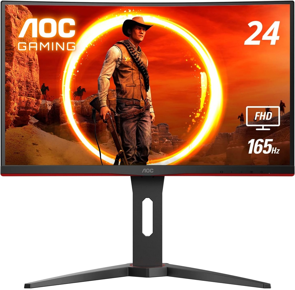 MONITOR AOC 24" CURVO 165HZ 1MS C24G1A 
