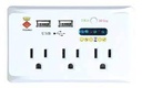 PROTECTOR DE VOLTAJE PICKENS 3 TOMAS 15A 120V + 2 USB