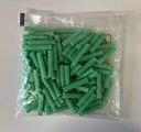 RAMPLUG VERDE ZASC 1/4" X 1 1/2" BOLSA 100 UNID