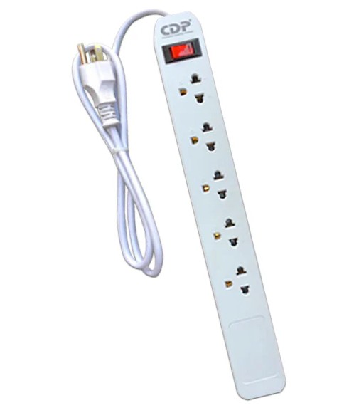 REGLETA AVTEK 6 TOMAS SUPRESOR PICOS 10AMP