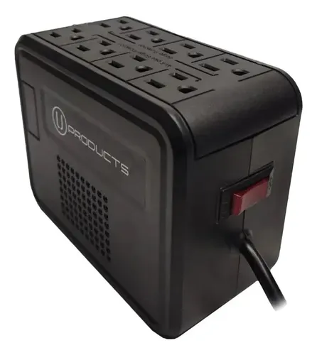 REGULADOR DE CORRIENTE 1000VA - 300W 8 TOMAS 