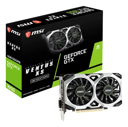 TARJETA DE VIDEO MSI GTX 1650 D6 4GB DDR6 VENTUS XS OCV3