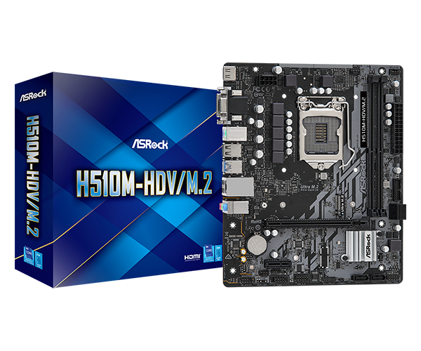TARJETA MADRE H510M-HDV/M.2  M-ATX SOCKET LGA1200 2XDDR4
