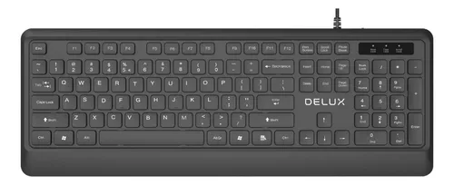 TECLADO DELUX USB K7009BU BLACK