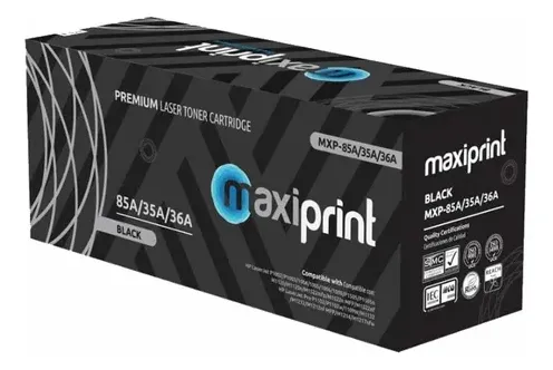 TONER MAXIPRINT CE285A/85A/36A/35A/CRG125 COMPATIBLE HP/CANONBLACK