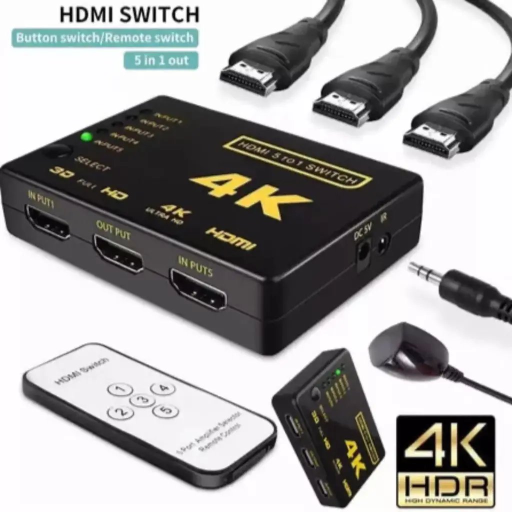 SWITCH HDMI AON AO-AD-2002 5 EN 1 CONTROL