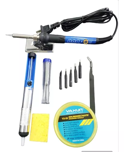 KIT CAUTIN SOLDADOR ESTAÑO, EXTRATOR DE FLUX Y PASTA