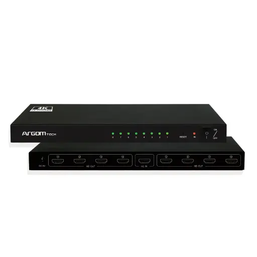 [00417] SPLITTER HDMI ARGOM 1 X 8 HDMI 4K / FULL HD 3D ARG-AV-5118 