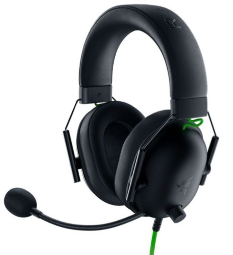 [00116] AUDIFONO CON MICROFONO GAMING RAZER BLACKSHARK V2 X  / 3.5MM MULTIPLATAFORMA NEGRO / VERDE 