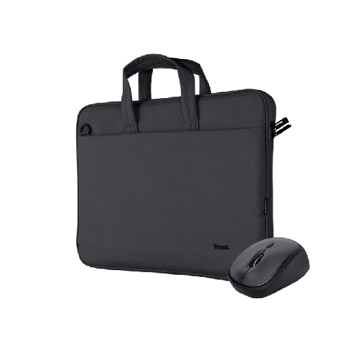 [00138] MALETIN TRUST BOLOGNA PARA LAPTOP 16" INCLUYE MOUSE INALAMBRICO 24988 NEGRO