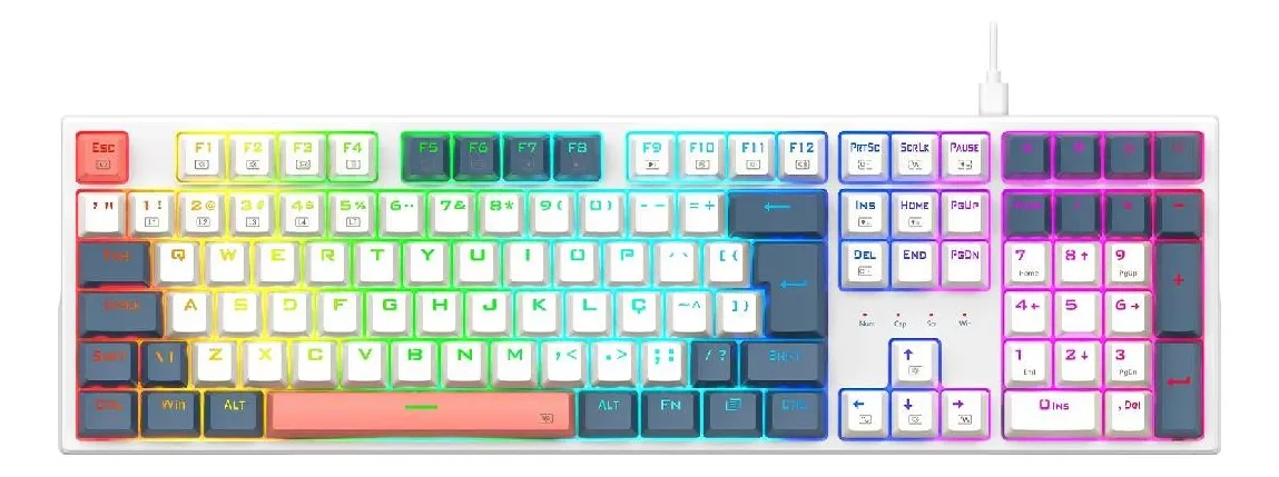 [00194] TECLADO MECANICO REDRAGON TRUNDLE 668BO-RGB ESPAÑO