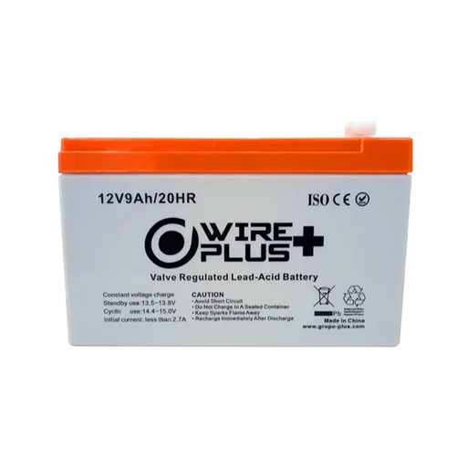 [01021] BATERIA WIREPLUS 12V-9AH AGM WP-BAT12V-9A