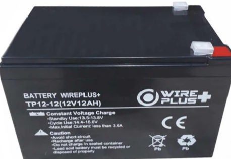 [01028] BATERIA WIREPLUS AGM 12V-12AH  