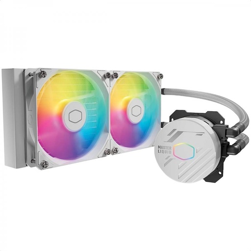 [00993] LIQUID COOLER COOLER MASTER 240MM RGB WHITE MLW-D24M-A18PZ-RW