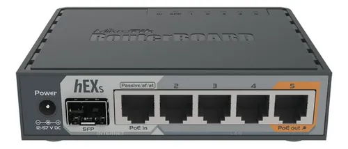 [00770] ROUTER MIKROTIK HEX S RB760IGS 5 PUERTOS GIGABIT + 1 SFP