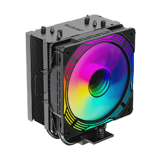 [00759] CPU AIR COOLER GAMEMAX ICE FORCE ARGB 4 PINES AMD & INTEL NEGRO