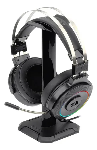 [00616] AUDIFONO CON MICROFONO GAMING REDRAGON LAMIA 2  H320RGB-1 USB 7.1 CON BASE NEGRO 