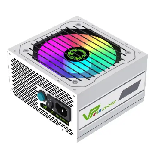 [00356] FUENTE DE PODER 800W GAMEMAX VP-800 CERTIFICADA 80+ BRONCE RGB SEMI-MODULAR BLANCA