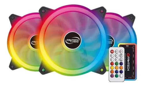 [00534] KIT DE FANES + CONTROLADOR + CONTROL FANTECH TURBINE FB-301 3 EN1 1200 RPM RGB BLACK EDITION