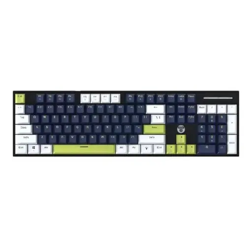 [00541] TECLADO MECANICO FANTECH ATOM 104S MK878S INGLES 100% MORI AZUL SW-ROJO 