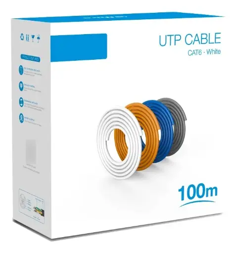 [01449] BOBINA CABLE UTP CAT 6 100M INTERIOR DAHUA 100% DH-PFM920I-6UN-C-100